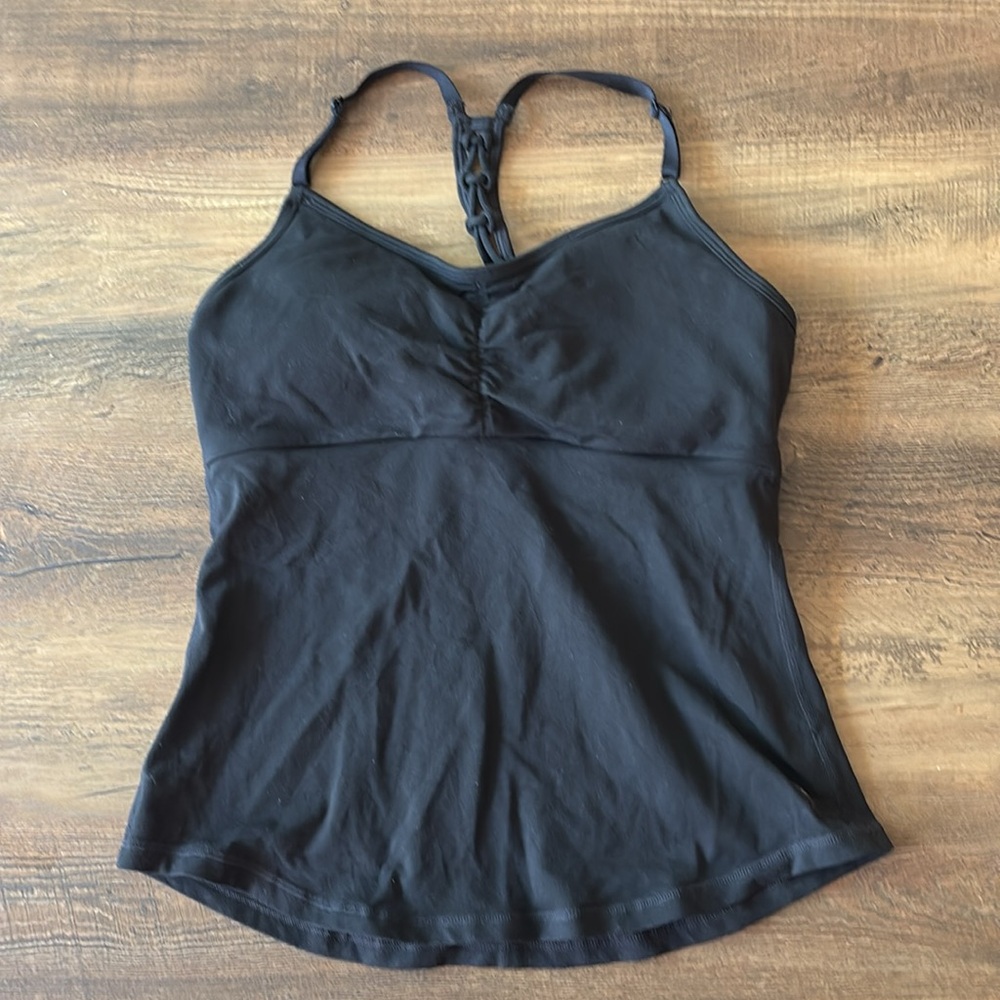 Prana Elixir Cami Tank Top Black Chakara